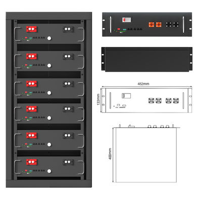 হোম পাওয়ারওয়াল 20Kwh 50Kwh 60Kwh সৌর সঞ্চয় ব্যাটারি 200Ah